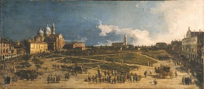 Prà della Valle w Padwie, lata czterdzieste XVII wieku autorstwa Giovanni Antonio Canal