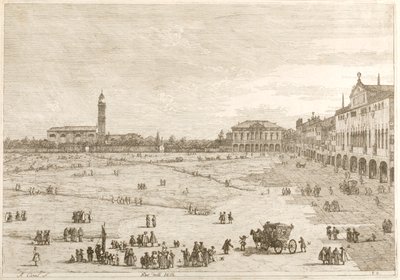 Prà della Valle, z cyklu „Widoki” autorstwa Canaletto