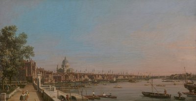 Miasto z okolic tarasu Somerset House autorstwa Canaletto