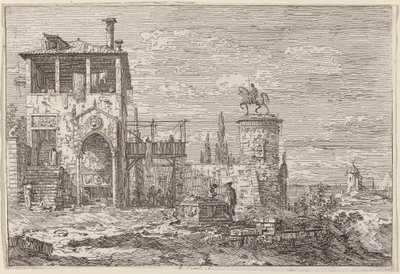 Pomnik konny, ok. 1930 r. 17351746. autorstwa Canaletto