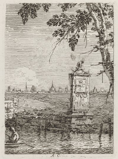 Mały Pomnik [po lewej], ok. 1930 r. 17351746. autorstwa Canaletto