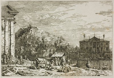 Rynek w Dolo, z Vedute autorstwa Canaletto