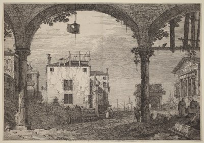 Portyk z latarnią autorstwa Canaletto