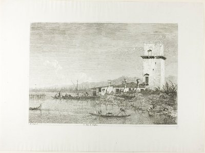 Wieża Malghera, z Vedute autorstwa Canaletto