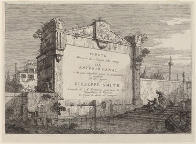 Tabliczka tytułowa, c. 17351746. autorstwa Canaletto