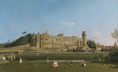 Zamek Warwick autorstwa Canaletto