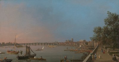 Westminster z Near the Terrace of Somerset House autorstwa Canaletto