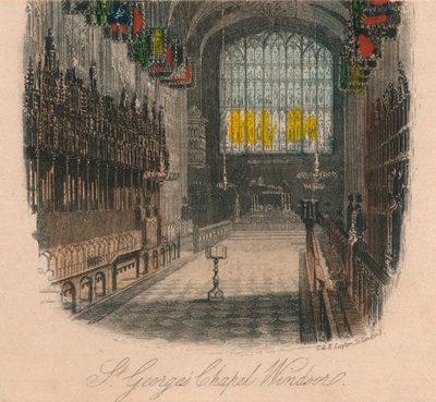 „Św. Kaplica Jerzego Windsor, XIX w. autorstwa CandE Layton