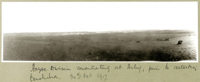 Dywizja ANZAC koncentrująca się w Asluj przed atakiem na Beer-Szebę, 20 października 1917 r. autorstwa Capt. Arthur Rhodes