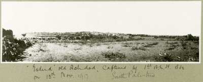 Esdud, stary Aszdod, schwytany przez 1. A.L.H. Brygada 13 listopada 1917 r. autorstwa Capt. Arthur Rhodes