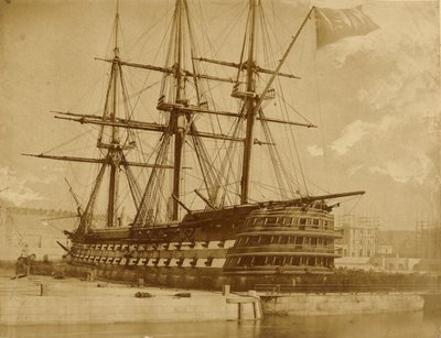 H.M.S. Duke of Wellington autorstwa Capt. Linnaeus Tripe