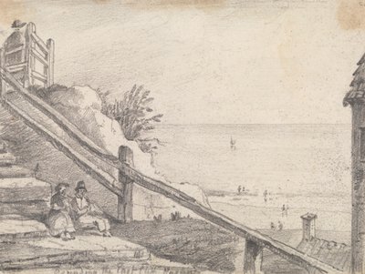 Wejście na East Cliff, Hastings autorstwa Capt. Thomas Hastings