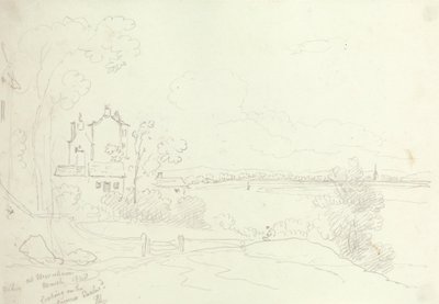 W Newnham Patrząc na Severn Eastward, marzec 1848 autorstwa Capt. Thomas Hastings