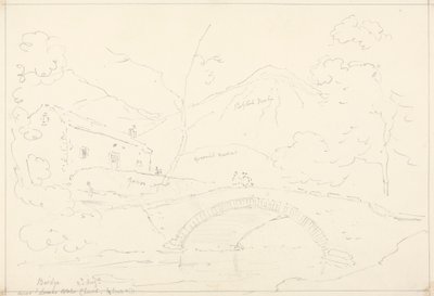 Most w pobliżu kościoła Loweswater w Scale Hill, 2 sierpnia autorstwa Capt. Thomas Hastings