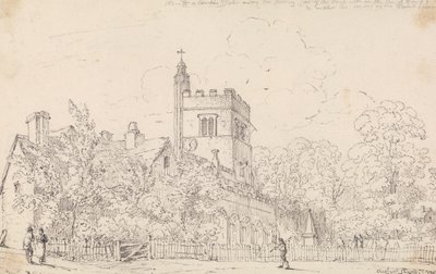 Kościół Cheshunt, 23 maja 1814 r autorstwa Capt. Thomas Hastings