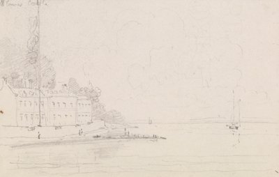Zamek Cowes, wyspa Wight autorstwa Capt. Thomas Hastings