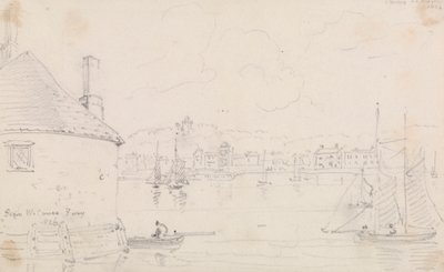 Cowes, z West Cowes Ferry, 22 marca 1826 autorstwa Capt. Thomas Hastings