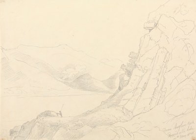 Z Anglers Rock, jezioro Ennerdale, 10 maja 1836 r autorstwa Capt. Thomas Hastings