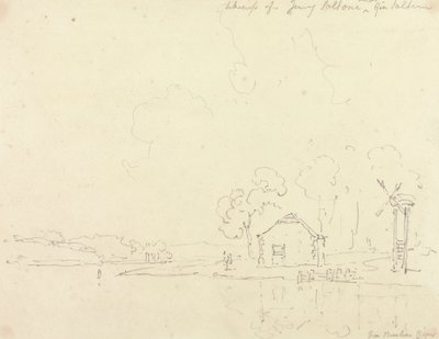 Z rzeki Beaulieu, Hampshire autorstwa Capt. Thomas Hastings