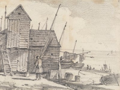 Plaża Hastings, 7 października 1820 r autorstwa Capt. Thomas Hastings