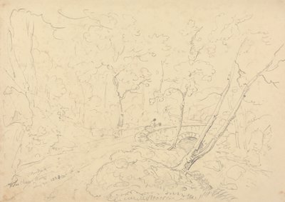 Most i rzeka Holne Chase, 30 maja 1833 r autorstwa Capt. Thomas Hastings