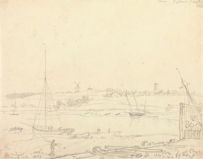 Medina, East Cowes Side, 7 sierpnia 1826 autorstwa Capt. Thomas Hastings