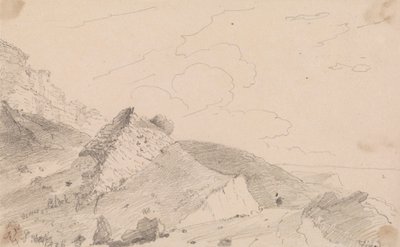 Perto de Blackgang Chine, Ilha de Wight Polish autorstwa Capt. Thomas Hastings