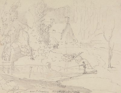 W pobliżu Saint Lawrence, Isle of Wight, grudzień 1826 autorstwa Capt. Thomas Hastings