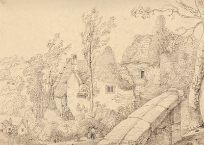 Ruiny opactwa Crewkerne, maj 1833 r autorstwa Capt. Thomas Hastings