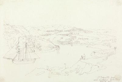 Saint Dogmaels z Cardigan na Teifi, 8 września 1847 autorstwa Capt. Thomas Hastings