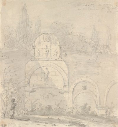 Saksońskie szczątki w ogrodzie w Canterbury autorstwa Capt. Thomas Hastings