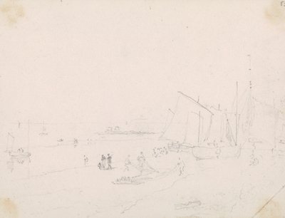 Szkic sceny na plaży, Hastings autorstwa Capt. Thomas Hastings