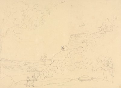 Szkic Bastionu Hillside, Isle of Wight autorstwa Capt. Thomas Hastings