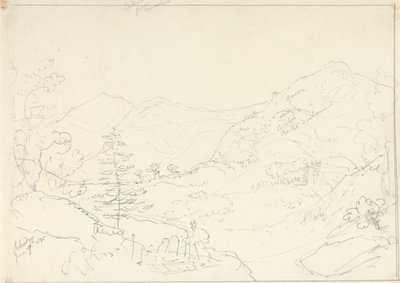 Skiddaw z Borrowdale, sobota 27 czerwca 1835 r autorstwa Capt. Thomas Hastings