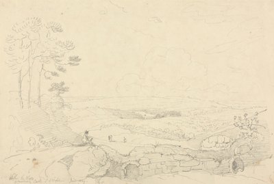 W murach zamku Carisbrooke, Isle of Wight, czerwiec 1829 r autorstwa Capt. Thomas Hastings