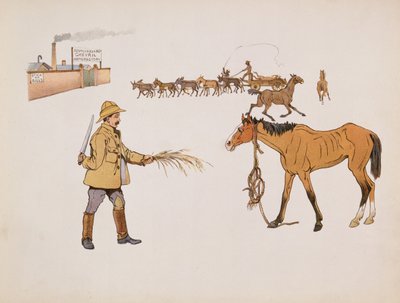 Do fabryki Chevril, z The Leaguer of Ladysmith, 1900 autorstwa Captain Clive Dixon