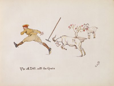 A.D.C and the Goats, z The Leaguer of Ladysmith, 1900 autorstwa Captain Clive Dixon