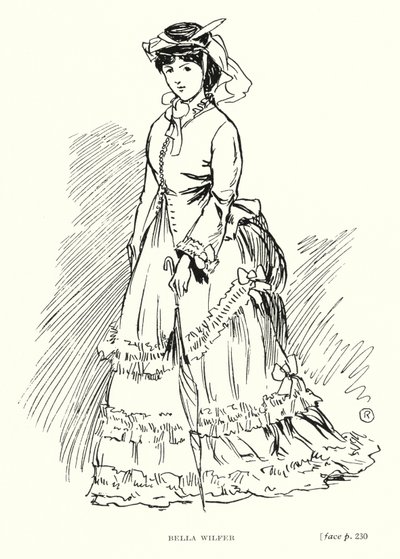 Postać Dickensa: Bella Wilfer (lito) autorstwa Captain Edward Henry Handley Read