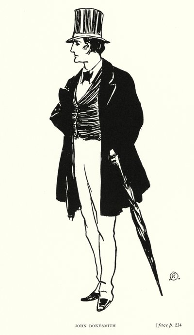 Postać Dickensa: John Rokesmith (lito) autorstwa Captain Edward Henry Handley Read