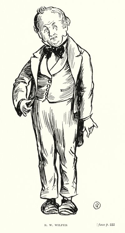 Postać Dickensa: R W Wilfer (lito) autorstwa Captain Edward Henry Handley Read