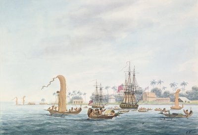 Point Venus, wyspa Otahytey, 1792 autorstwa Captain George Tobin