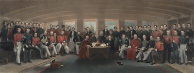 Podpisanie i zapieczętowanie traktatu z Nanking autorstwa Captain John Platt