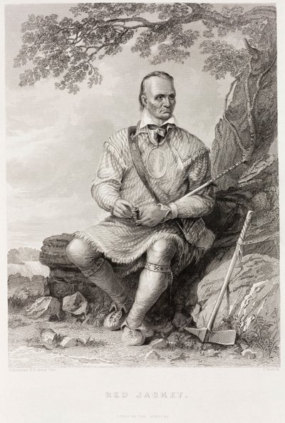 Czerwona Kurtka, wódz plemienia Seneca autorstwa Captain Seth (after) Eastman