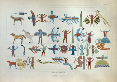 Wabeno Songs, z „Information Respecting the History, Condition and Prospects of the Indian Tribes of the United States” Henry