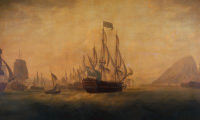 Ulga Gibraltaru autorstwa admirała Lorda Howe autorstwa Captain William Elliott