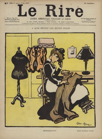 Ilustracja do Le Rire autorstwa Caran d Ache