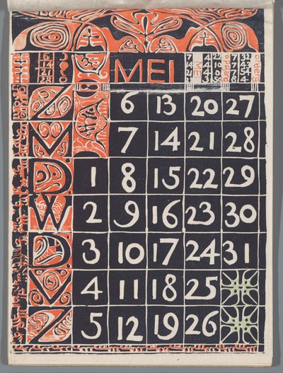 Kalenderblatt Mai 1900 autorstwa Carel Adolph Lion Cachet