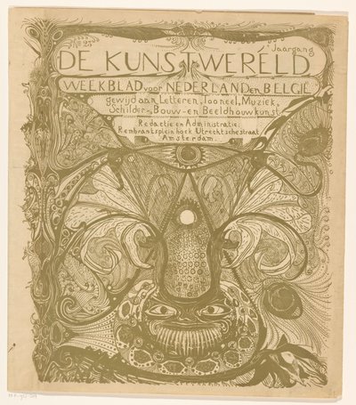Okładka: Świat sztuki, 1894 autorstwa Carel Adolph Lion Cachet