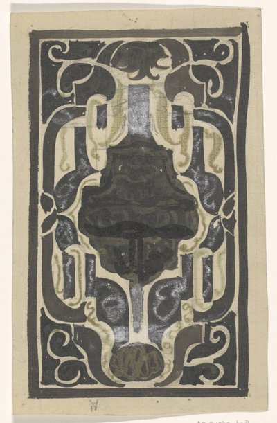 Projekt ekslibrisu autorstwa D.J. Tani autorstwa Carel Adolph Lion Cachet