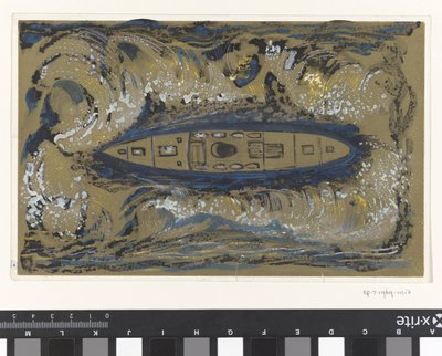 Projekt winiety Koninklijke Paketvaart Maatschappij autorstwa Carel Adolph Lion Cachet